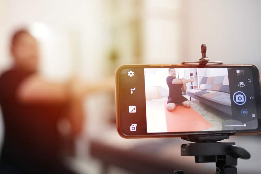 PT clinics film social media content