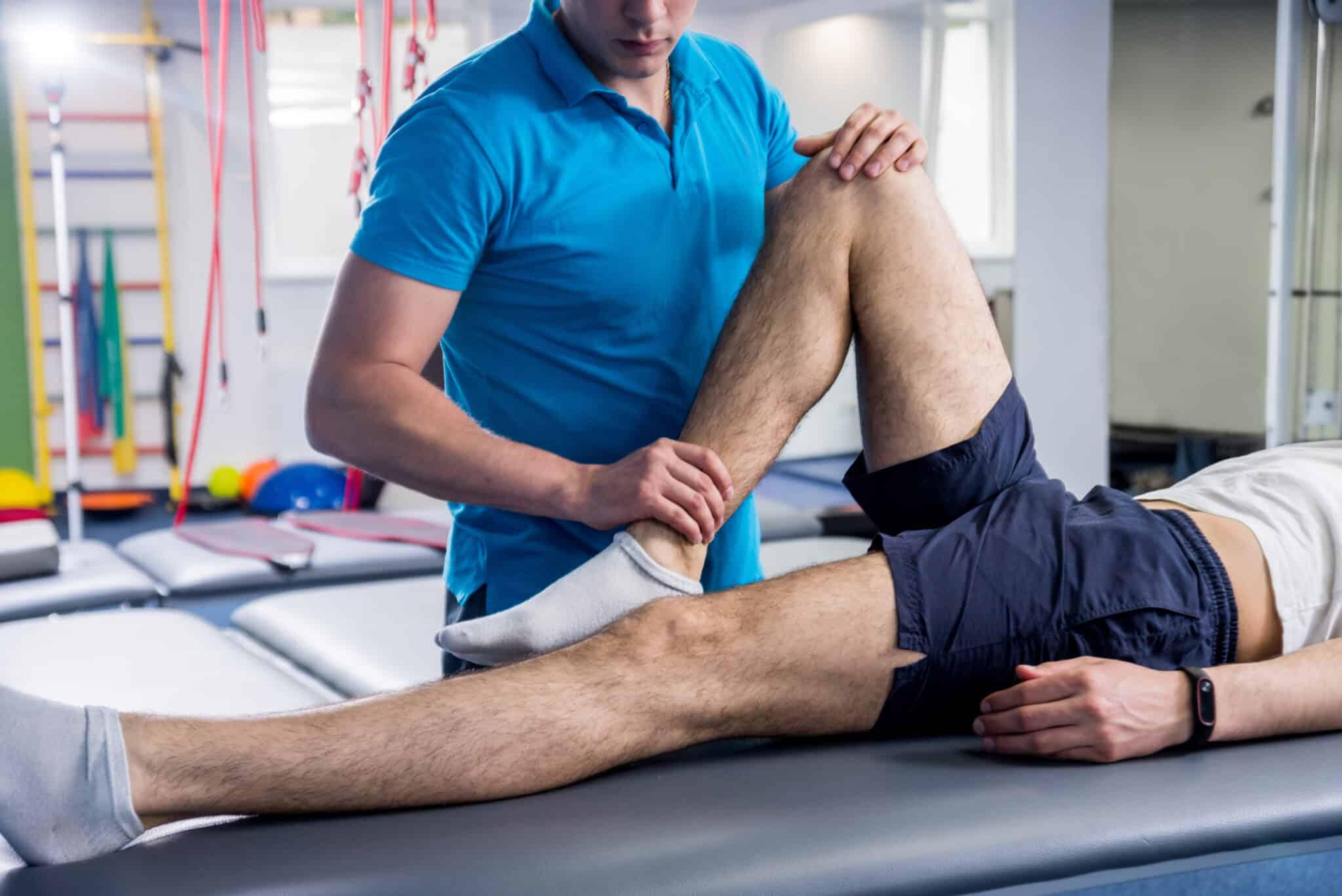 a patient performs exercises to reach their physical therapy goals